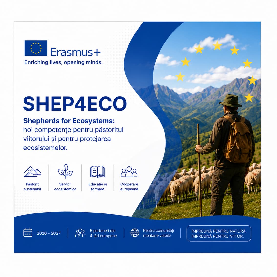 Proiectul Erasmus+ SHEP4ECO pentru viitorul păstoritului și al serviciilor ecosistemice în zonele montane europene