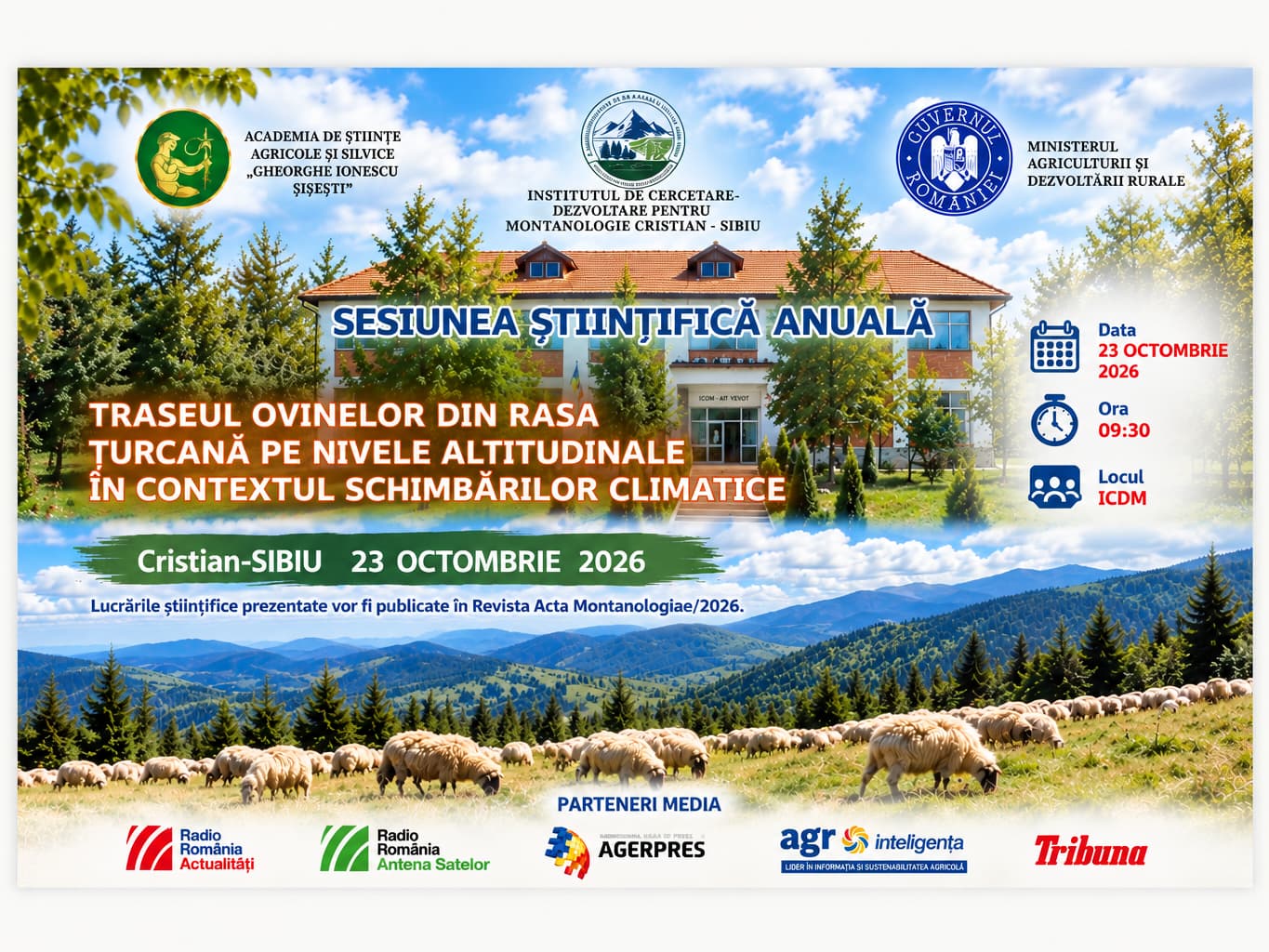 Traseul ovinelor din rasa țurcană pe nivele de altitudine în contextul schimbărilor climatice.